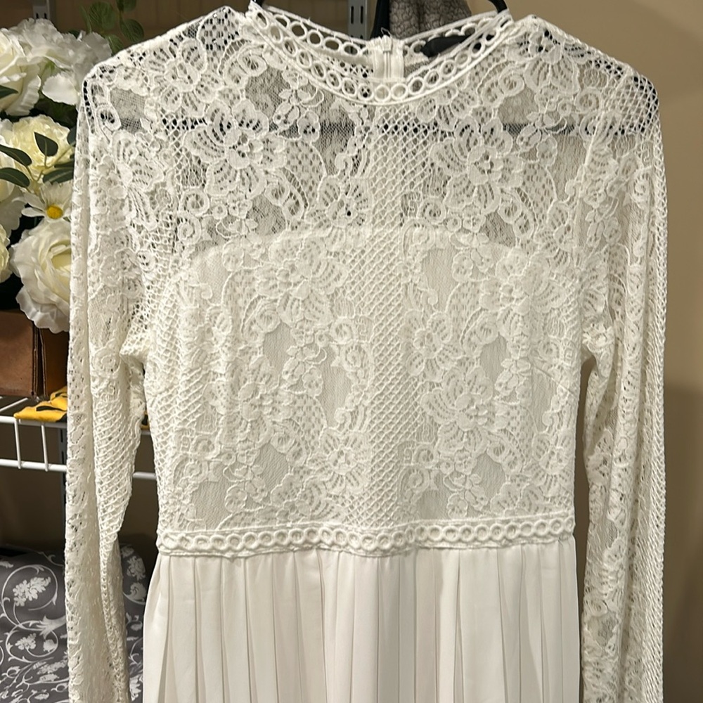 White lace dress size small